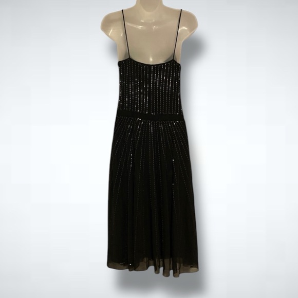 Vintage - Y2K Shelli Segal Embroidered Midi Dress - Picture 4 of 7